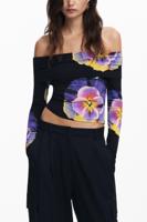 Bloemenprint T-shirt M. Christian Lacroix - BLACK - L