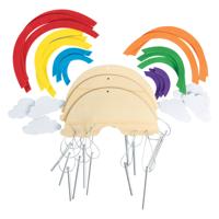 Colorations maak en versier je eigen windgong, set van 12