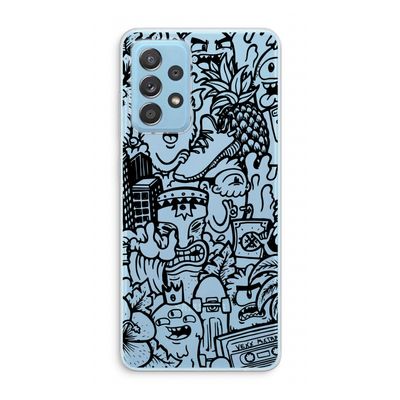 Vexx Black Mixtape: Samsung Galaxy A73 Transparant Hoesje