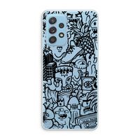 Vexx Black Mixtape: Samsung Galaxy A73 Transparant Hoesje