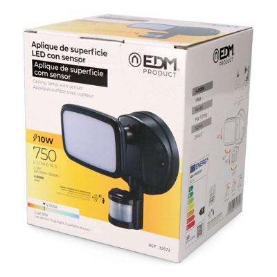 LED spotlight EDM 32572 Zwart F 10 W 750 Lm (4000 K)