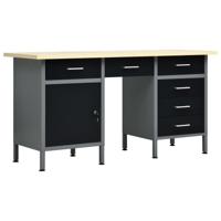 Werkbank 160x60x85 cm staal zwart