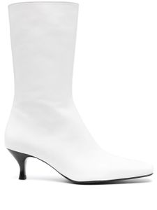 Filippa K bottes en cuir à bout carré 60 mm - Blanc