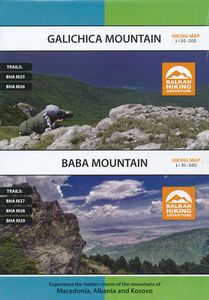 Wandelkaart Galichica Mountain - Baba Mountain | Balkan Hiking Adventures