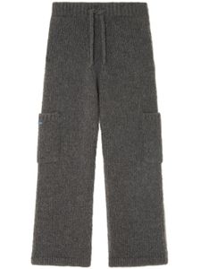 Alanui pantalon en maille A Finest à coupe droite - Gris