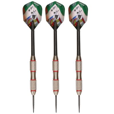 1x Set van dartpijltjes met Red Lightning flights 25 grams - Dartpijlen