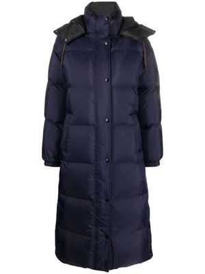 Yves Salomon doudoune à design réversible - Bleu