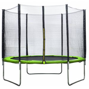 Amigo Trampoline Met Veiligheidsnet 305 Cm Lichtgroen
