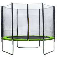 Amigo Trampoline Met Veiligheidsnet 305 Cm Lichtgroen - thumbnail