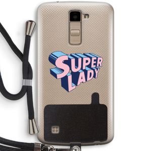 Superlady: LG K10 (2016) Transparant Hoesje met koord