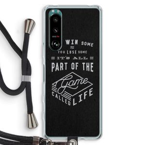 Life: Sony Xperia 5 III Transparant Hoesje met koord