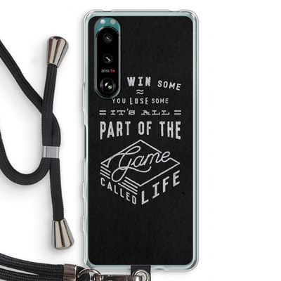 Life: Sony Xperia 5 III Transparant Hoesje met koord