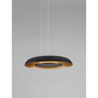 Lyora Moderne hanglampEpos Ø 40cm zwart met goud - 9345712