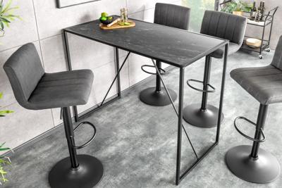 Moderne bartafel SLIM LINE 120 cm grafiet metalen bartafel - 44736