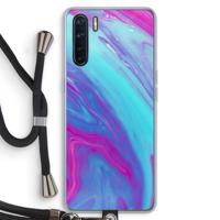 Zweverige regenboog: Oppo A91 Transparant Hoesje met koord - thumbnail