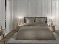 Heckett & Lane Heckett & Lane Diamante Dekbedovertrek 240 Taupe Grey