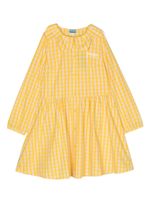 Kenzo Kids robe-chemise à carreaux - Jaune - thumbnail