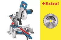 Bosch Blauw gcm 80 sj afkortzaag | 216mm 1400w | met 2 cirkelzaagbladen - 0601b19001