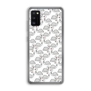 Zwanen: Samsung Galaxy A41 Transparant Hoesje