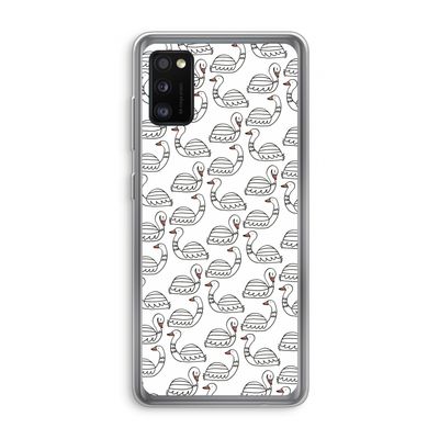 Zwanen: Samsung Galaxy A41 Transparant Hoesje