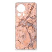 Xiaomi 13 Lite | TPU | Siliconen hoesje | Marmer Oranje