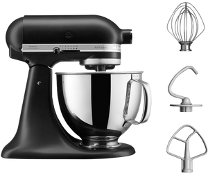 KitchenAid 5KSM125EBM keukenmachine 300 W 4,8 l Zwart