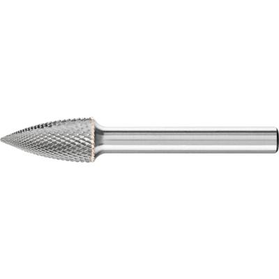 PFERD TOOLS 21122673 Freesstift Spitsboog Lengte 60 mm Afmeting, Ø 10 mm Werklengte 20 mm Schachtdiameter 8 mm