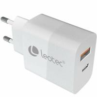 Oplader LEOTEC LECSPH30W2W 30 W Wit