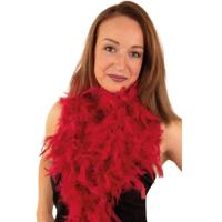 Verkleed veren boa - donkerrood - 180 cm - Carnaval verkleed accessoires - Dames - Veertjes Verkleed veren boa - donkerrood - 180 cm - Carnaval verkleed accessoires - Dames - Veertjes