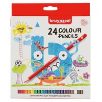 24x Bruynzeel kleurpotloden voor kinderen - thumbnail