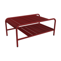 Fermob Luxembourg tuintafel laag 90x55 cm Chili