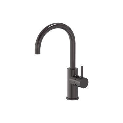 Wastafelmengkraan MAY Stilo Opbouw met Draaibare Uitloop Geborsteld Carbon Black PVD