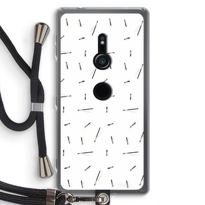 Hipster stripes: Sony Xperia XZ2 Transparant Hoesje met koord