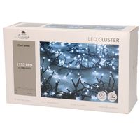 Clusterverlichting helder wit buiten 1152 lampjes met timer kerstverlichting - Kerstverlichting kerstboom - thumbnail
