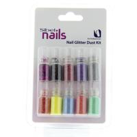 Sibel Nails Art Nail Glitter Dust Kit 10Stuks