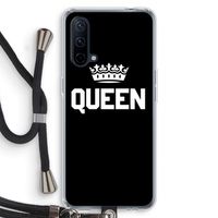 Queen zwart: OnePlus Nord CE 5G Transparant Hoesje met koord