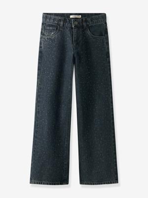 Wijde jeans met strass NKFROSE 2424-IM S meisje NAME IT nachtblauw Wijde jeans met strass NKFROSE 2424-IM S meisje NAME IT nachtblauw