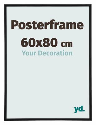 Posterlijst 60x80cm Zwart Mat Kunststof Paris Posterlijst 60x80cm Zwart Mat Kunststof Paris