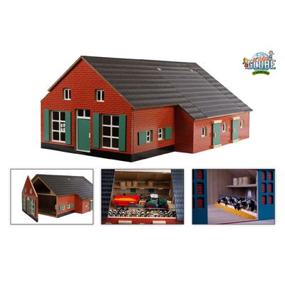 Kids Globe globe boerderij woonhuis met stal, 1:32