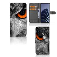 OnePlus 10 Pro | Telefoonhoesje | Met pasjeshouder | Uil