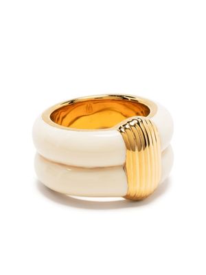 Aurelie Bidermann bague à détail gravé - Or