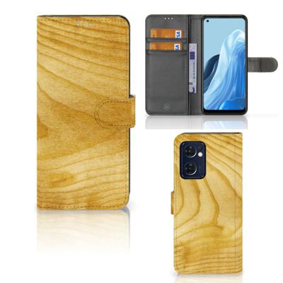 OPPO Find X5 Lite | Reno 7 5G | Book Style Case | Licht Hout
