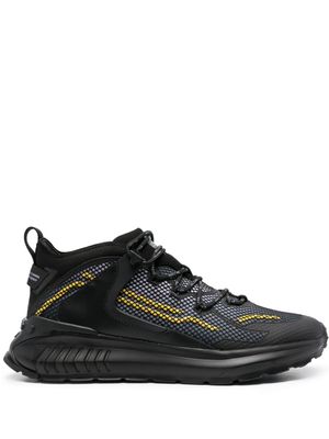 Tod's baskets à empiècements en mesh - Noir
