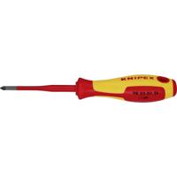 Knipex Pozidriv® 98 25 01 SL VDE Kruiskop schroevendraaier PZ 1 Koplengte: 80 mm