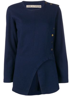 Comme Des Garçons Pre-Owned blouse asymétrique - Bleu