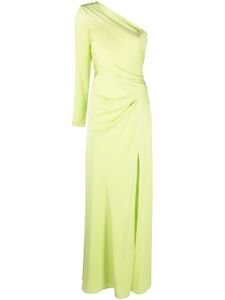 Roland Mouret robe longue à une épaule - Vert