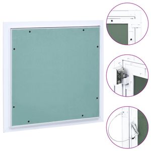 VidaXL Toegangspaneel met aluminium frame en gipsplaat 200x200 mm