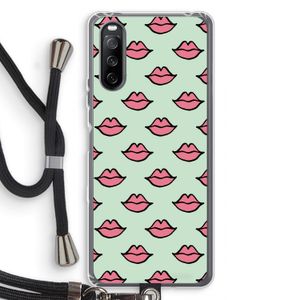Lipjes: Sony Sony Xperia 10 III Transparant Hoesje met koord
