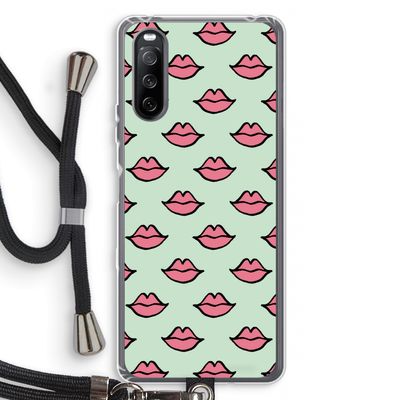 Lipjes: Sony Sony Xperia 10 III Transparant Hoesje met koord
