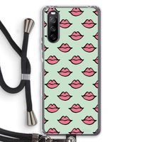 Lipjes: Sony Sony Xperia 10 III Transparant Hoesje met koord
